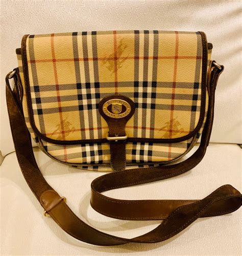 Vintage Burberry Messenger Bag 